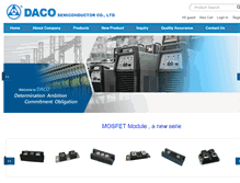 Tablet Screenshot of dacosemi.com